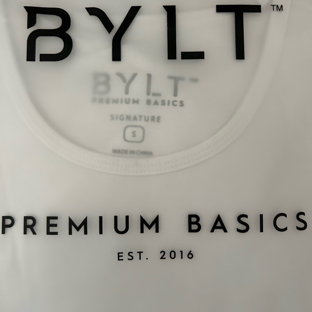BYLT Basics White Short Sleeve Tee